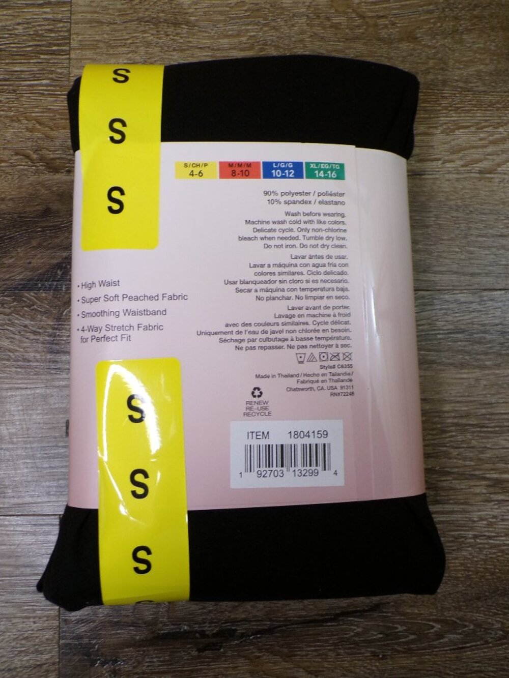 Felina NWT Women's Velvety Soft 7/8 Black Legging, 2-pack Choice of S, L or XL - Picture 7 of 16